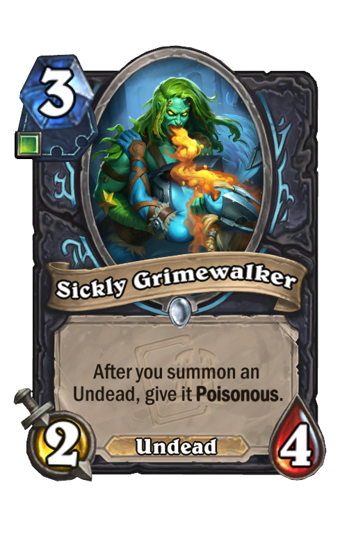 Sickly Grimewalker Hearthstone kártya