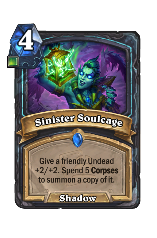 Sinister Soulcage Hearthstone kártya