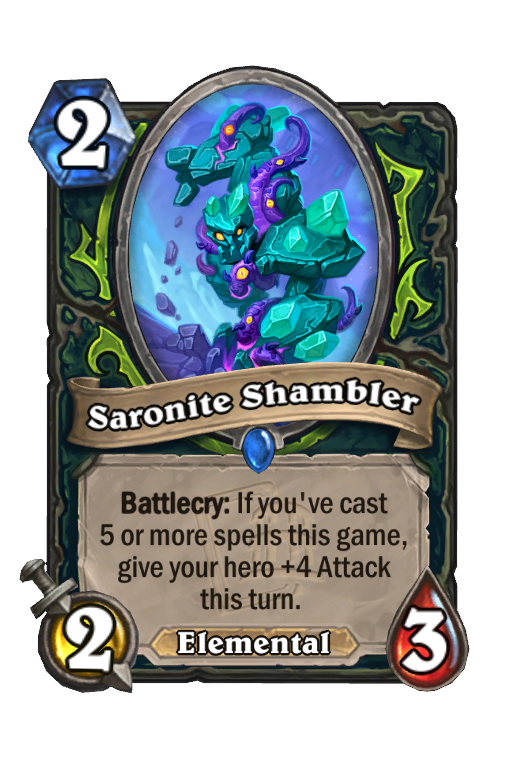 Saronite Shambler Hearthstone kártya