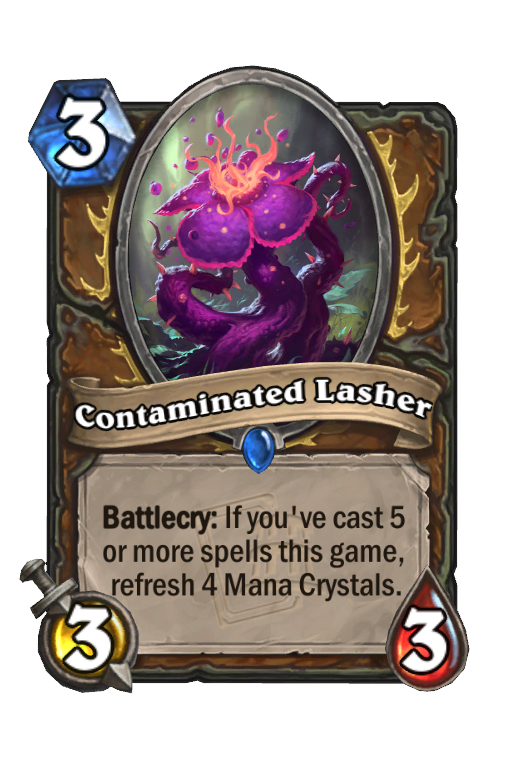 Contaminated Lasher Hearthstone kártya