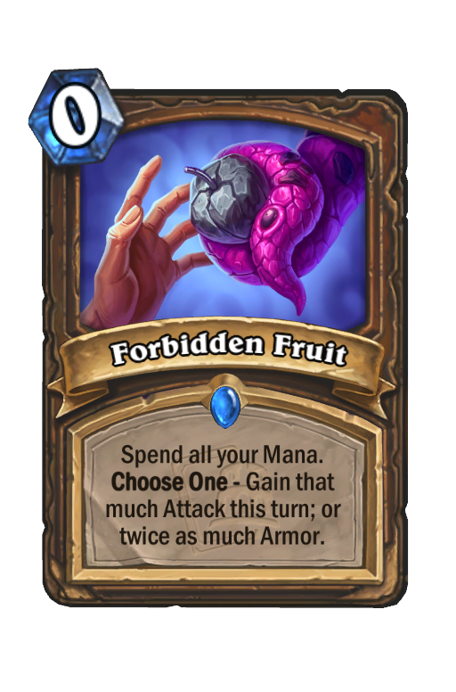 Forbidden Fruit Hearthstone kártya