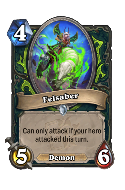 Felsaber Hearthstone kártya