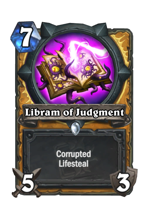 Libram of Judgment Hearthstone kártya