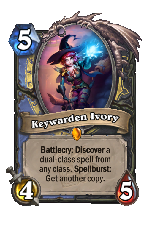 Keywarden Ivory Hearthstone kártya