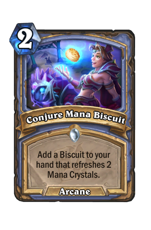 Conjure Mana Biscuit Hearthstone kártya