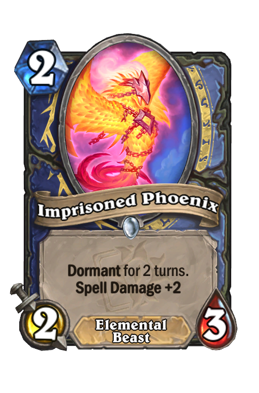 Imprisoned Phoenix Hearthstone kártya