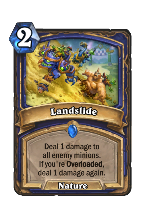 Landslide Hearthstone kártya