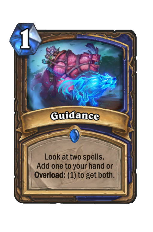 Guidance Hearthstone kártya