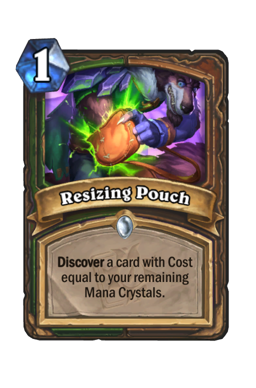 Resizing Pouch Hearthstone kártya