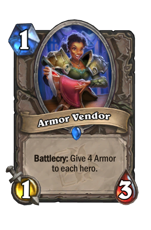 Armor Vendor Hearthstone kártya