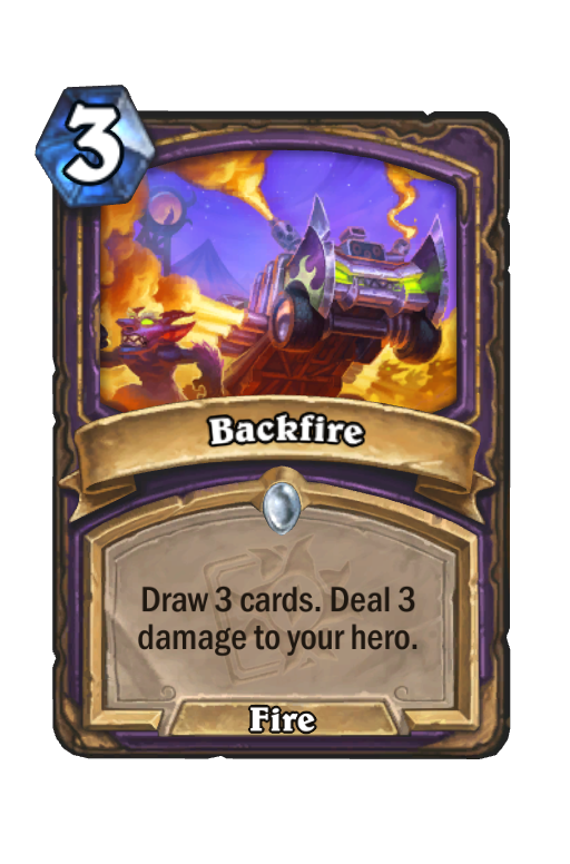 Backfire Hearthstone kártya