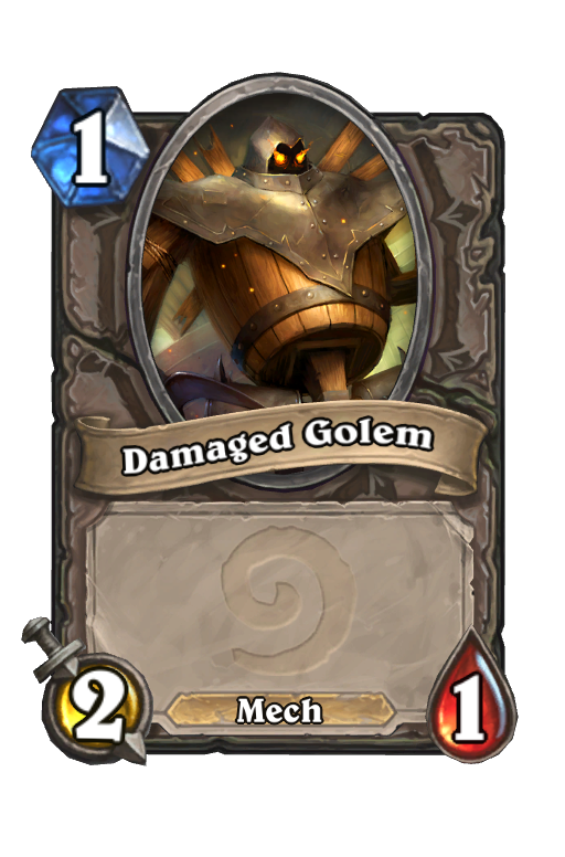 Damaged Golem Hearthstone kártya