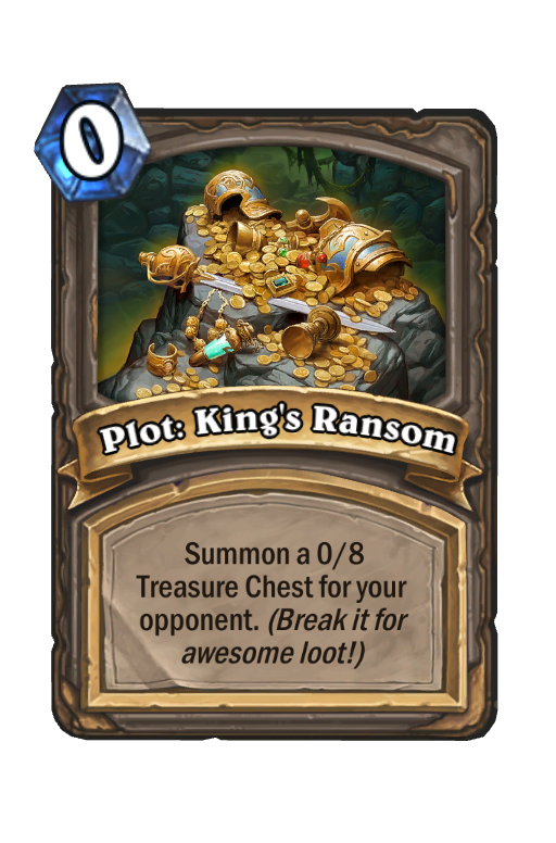 Plot: King's Ransom Hearthstone kártya