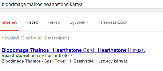 Hearthstone Google