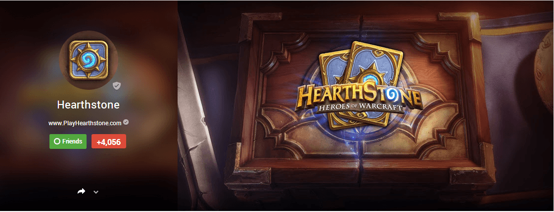 Hearthstone Google+