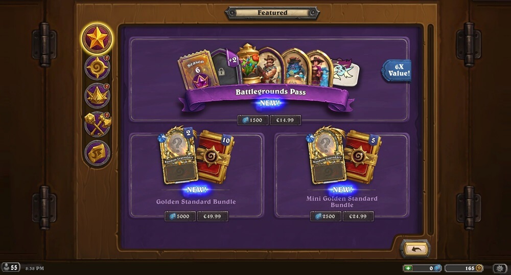 Új Hearthstone Shop