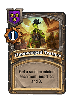 Timewarped Trainee