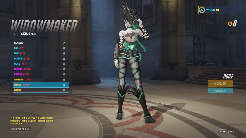 Widowmaker skin