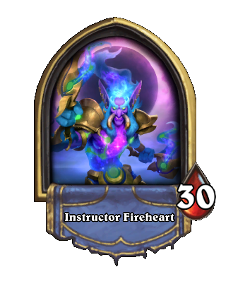 Instructor Fireheart Hearthstone kártya