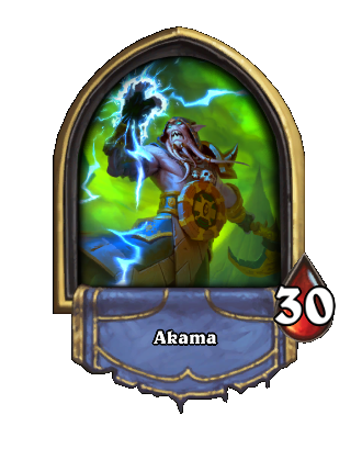 Akama Hearthstone kártya