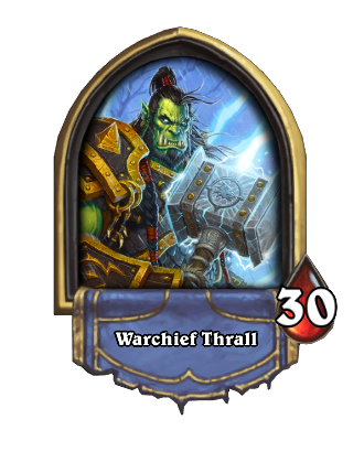 Warchief Thrall Hearthstone kártya