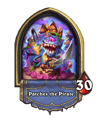 Patches the Pirate Hearthstone kártya