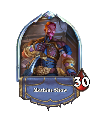 Mathias Shaw Hearthstone kártya
