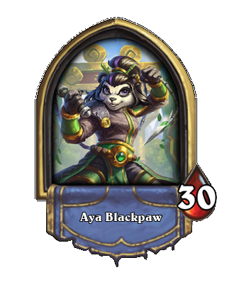 Aya Blackpaw Hearthstone kártya