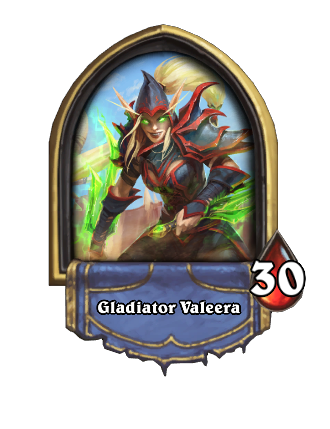 Gladiator Valeera Hearthstone kártya
