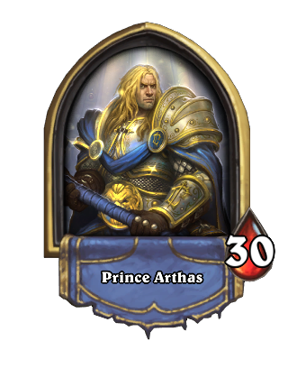 Prince Arthas Hearthstone kártya