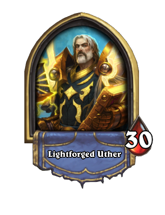 Lightforged Uther Hearthstone kártya