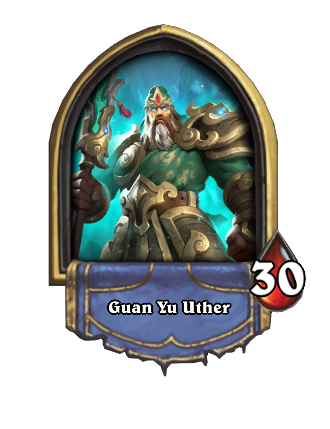 Guan Yu Uther Hearthstone kártya