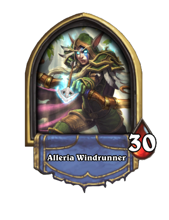 Alleria Windrunner Hearthstone kártya