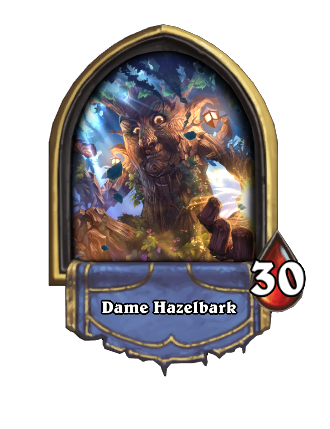 Dame Hazelbark Hearthstone kártya
