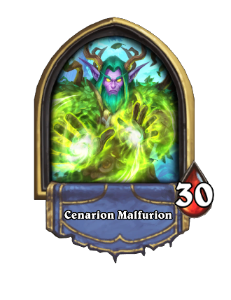 Cenarion Malfurion Hearthstone kártya