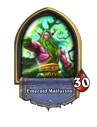 Emerald Malfurion Hearthstone kártya