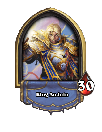King Anduin Hearthstone kártya