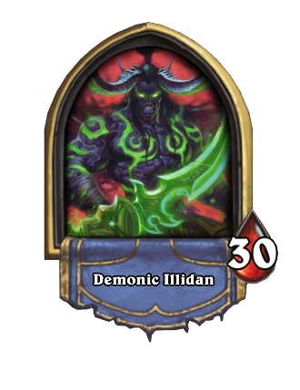 Demonic Illidan Hearthstone kártya