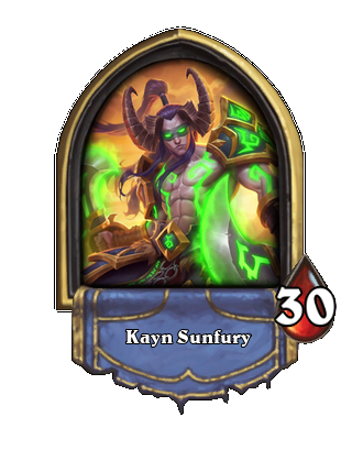 Kayn Sunfury Hearthstone kártya
