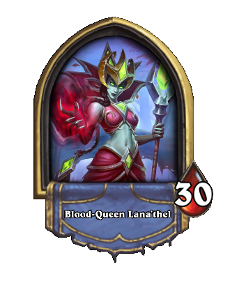 Blood-Queen Lana'thel Hearthstone kártya