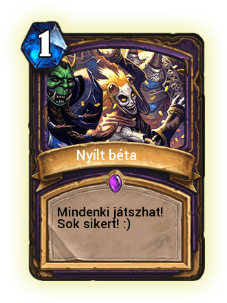 Hearthstone nyílt béta