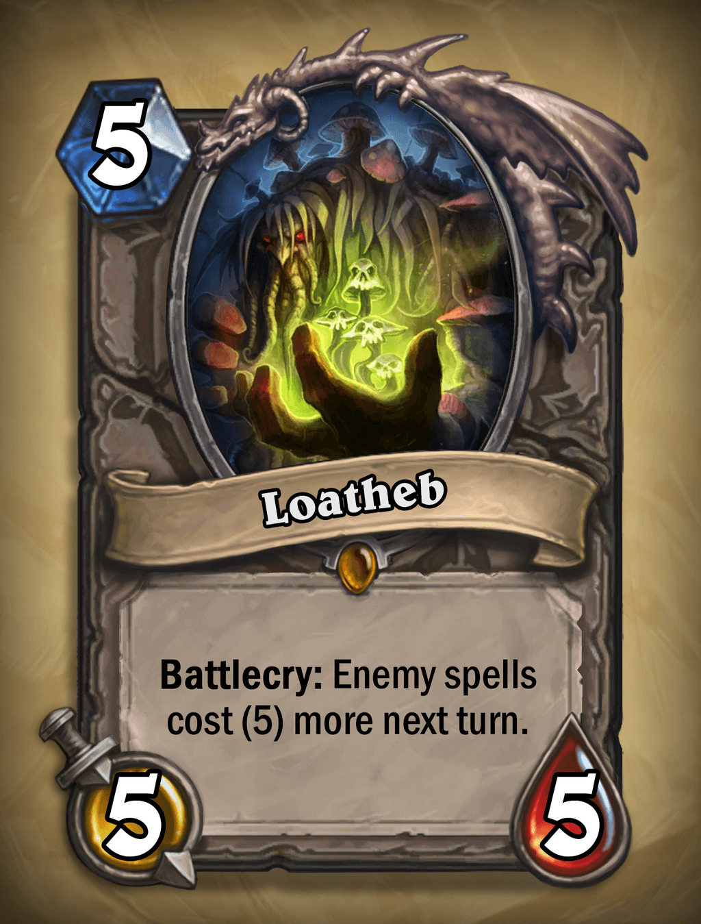 loatheb hearthstone naxxramas kártya