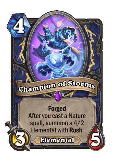 Champion of Storms Forged