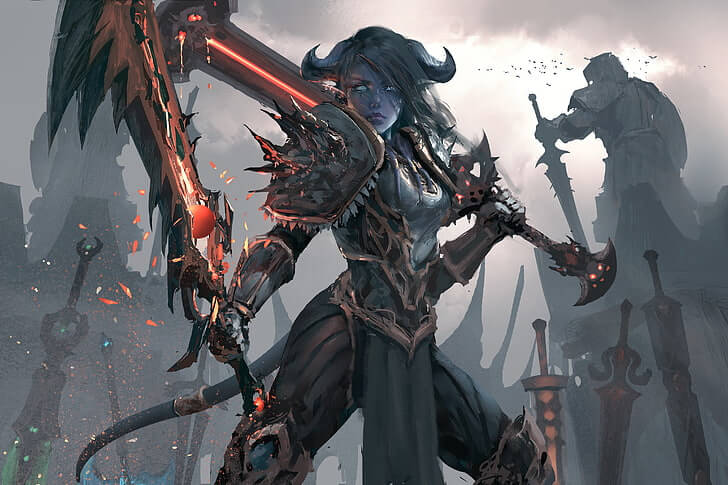 Female Warrior artwork
