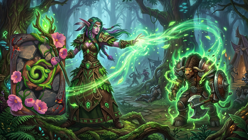 Regrowth hátlap, Hearthstone