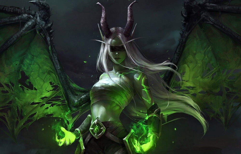 demon hunter girl art