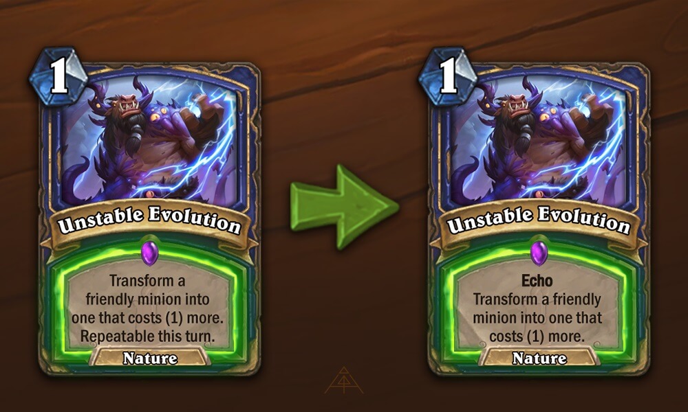 Unstable Evolution változás