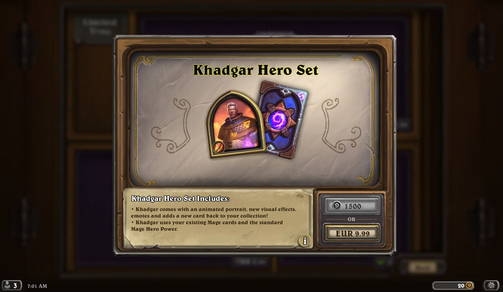 Khadgar hős szett