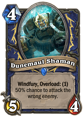 dunemaul shaman hearthstone kártya goblins vs gnomes