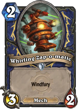 whirling-zap-o-matic shaman hearthstone kártya